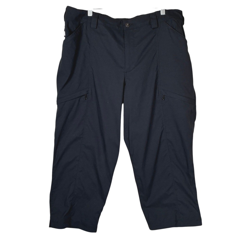 Duluth Trading Co Womens Dry On the Fly Capri Length Hiking Pants Size 16W Black